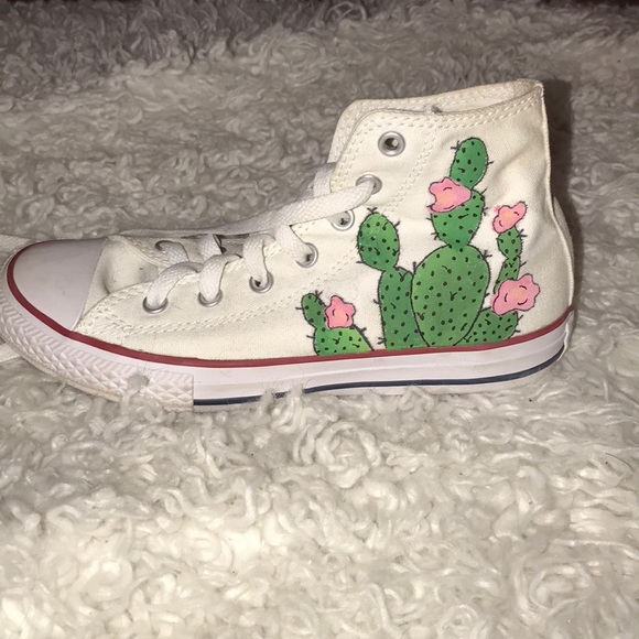 cactus converse high tops